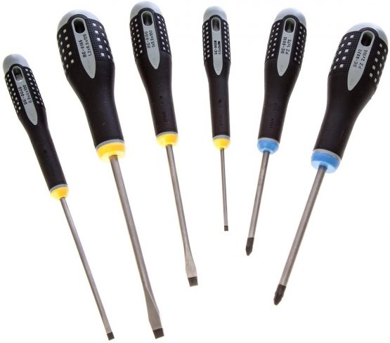 Bahco 9882 BE-9882 Slot/ Pozi Ergo Screwdriver Set (6 Pieces)
