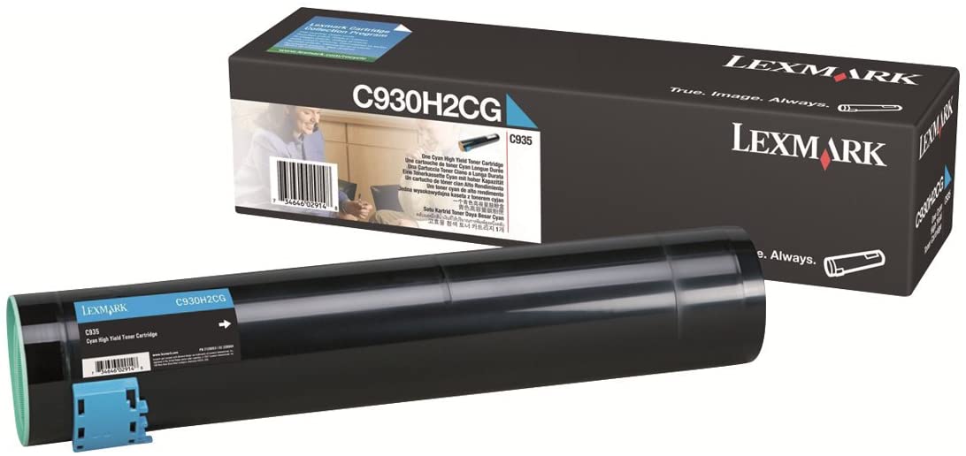 Lexmark C930H2CG laser toner cartridge high yield Cyan blue for C930 C930N C935 C935N 0C930H2CG, 1