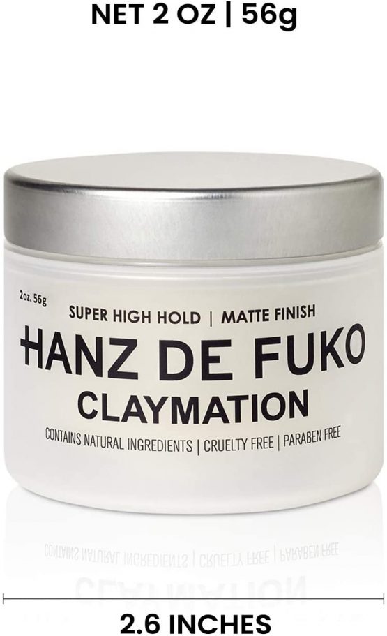 HANZ DE FUKO Claymation | Premium All Natural Clay-Wax Hybrid Styling Product with High Hold Matte Finish | All Hair Types | 56g - Image 4