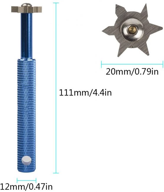 OxoxO Groove Sharpener with 6 Heads - Golf Club Groove Sharpener Re-Grooving Tool and Cleaner Compatible with all Irons Pitching Sand Lob Gap and Approach Wedges and Utility Clubs - Image 2