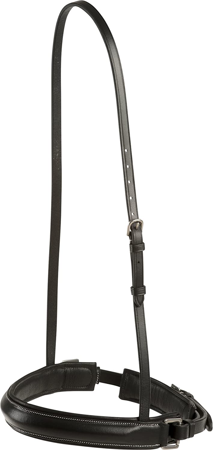 Eric Thomas Unisex Adult 307345302 Pro Cavesson Noseband - Black/Black Lining, One Size