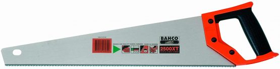 Bahco 2500-19-XT-HP BH2500-19-XT-HP 9/10 TPI Handsaw for Medium to Thick Wood, Multi-Color, 19 Inches