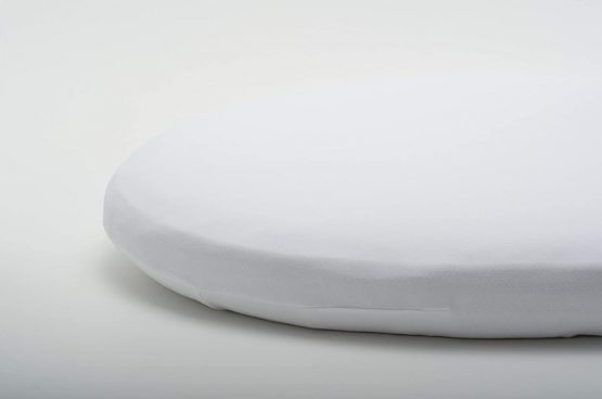 DK Glovesheets 100% Organic Cotton Large Fitted Moses Basket Sheet (White, up to 78x33cm) - Image 3