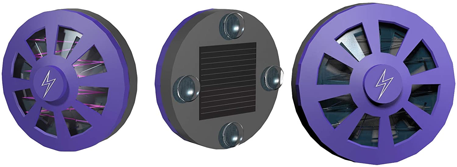 Genius Ideas 087308 Solar Insect Killer, Grey, Blue - Image 4