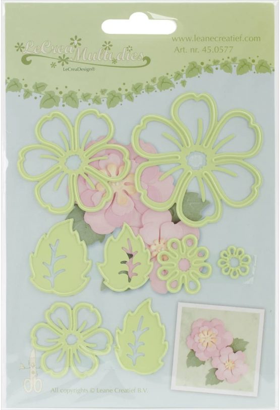 Ecstasy Crafts Leabilities Cut and Emboss Dies, Multi Die Flower Blossom Layers
