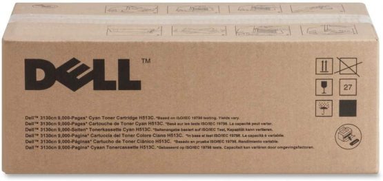 Dell High Capacity Cyan Toner Cartridge (Yield 9,000 Pages) for Dell 3130cn Colour Laser Printers