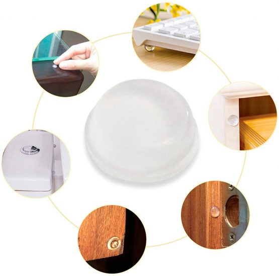 Furniture Pads 215 pcs X-PROTECTOR Felt Furniture Pads - Furniture Floor Protectors Felt Pad –Premium Furniture Felt Pads - Chair Leg Floor Protectors Felts Furniture Feet +64 Rubber Bumpers Pads - Image 3