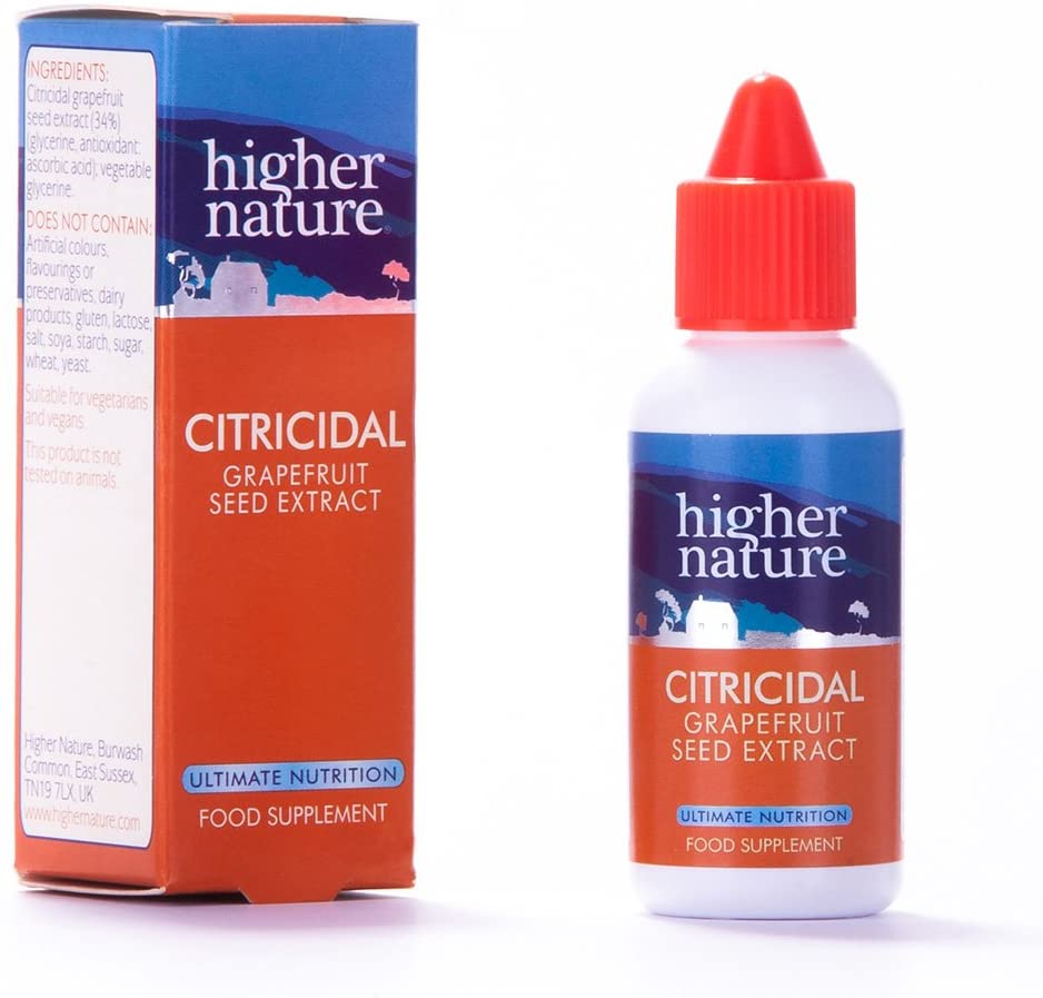 Higher Nature, Citricidal Grapefruit Seed Extract, Digestive Support, Made with Grapefruits, Gluten Free, Vegetarian & Vegan - Image 3