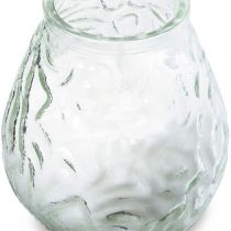 Bolsius 103822580300 Low Boy Bar Light with Candle, 75 hours, White (Pack of 12)