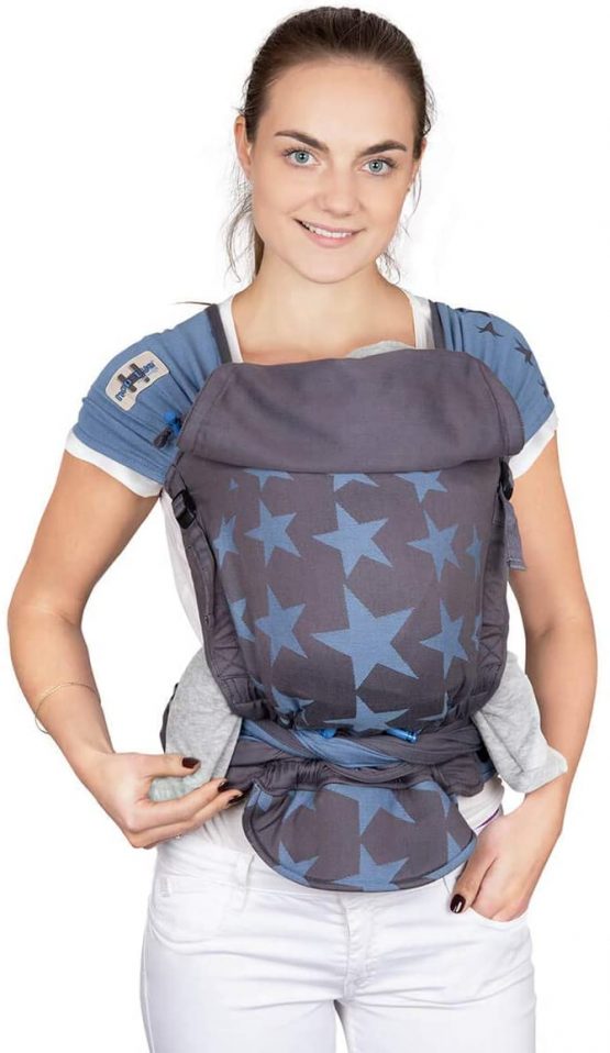 HOPPEDIZ® HOP-Tye® Buckle - Baby Carrier with Carrying Instruction - Los Angeles Blue