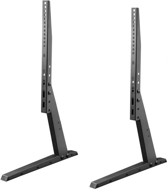 NewStar TV/Monitor Desk Stand for 37-70" Screen, Height Adjustable - Black - Mounting kit (2 legs) for LCD/plasma panel - black - screen size: 37"-70" - desktop stand