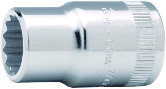 BAHCO BHSB7800DZ-15/16 Vaso 12 Caras 1/2, 15/16 Clip