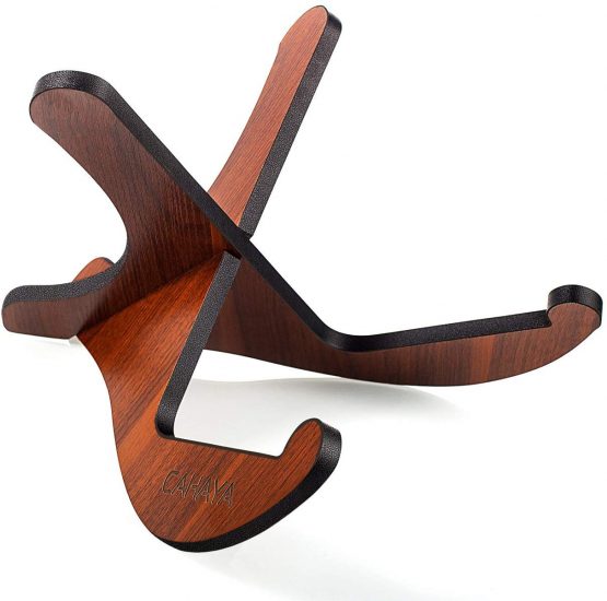 CAHAYA Guitar Stand Wooden Acoustic Guitar Stand Musical Detachable Instrument with X Shaped Pieces for Electric Classical Guitar, CY0180