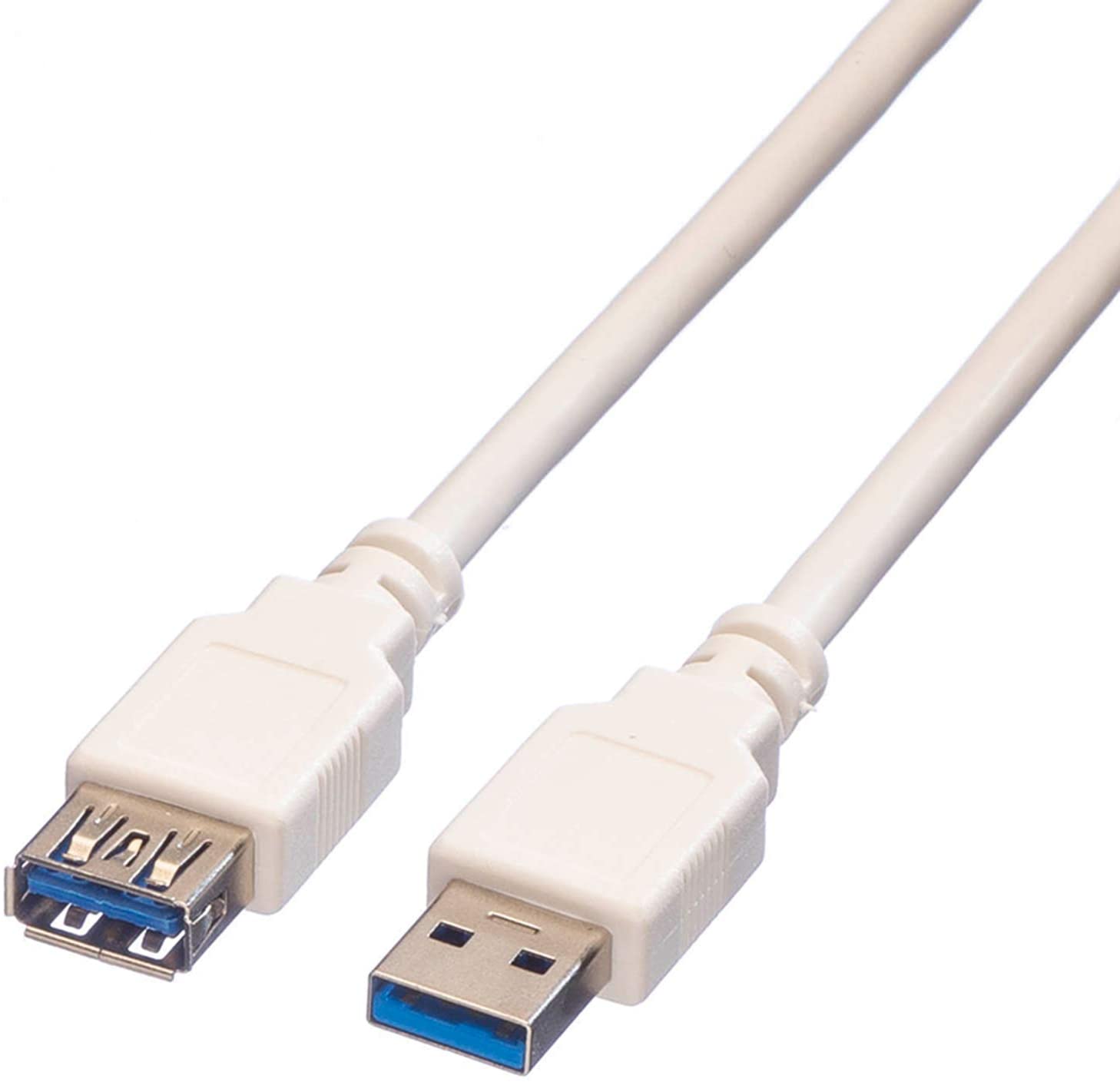 VALUE USB 3.2 Gen 1 Cable, Type A-A, ST/BU, White, 1.8 m, 1,8 m