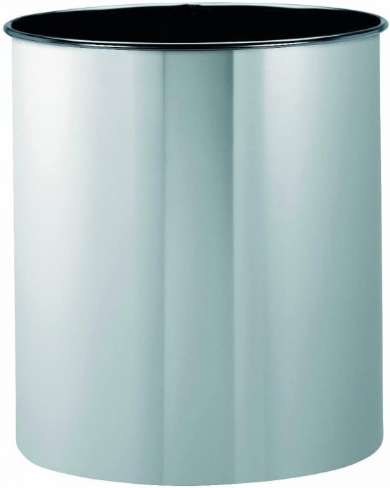 Brabantia Classic Open Top 7 Litre Waste Paper Bin (Matt Steel) Corrosion-Resistant Home Office Bin