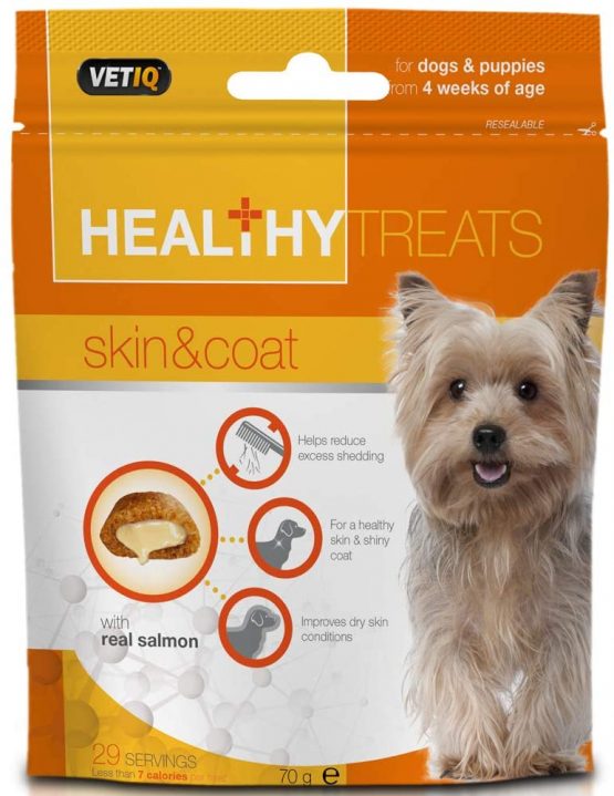 VetIQ Treat Skin and Coat for Healthy Dog, 70 g, transparent