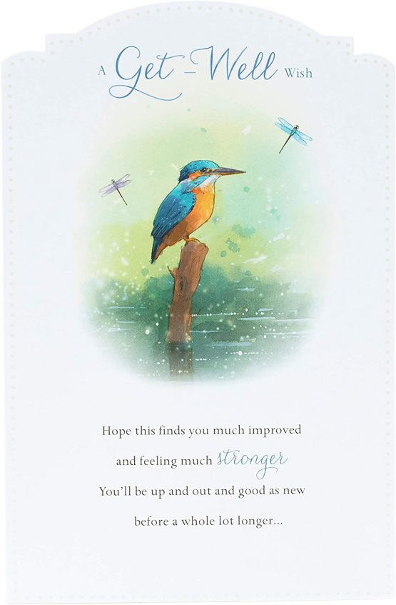 UK Greetings Get Well Soon Card - Thinking of You Card - Includes Lovely Message of Support, 534998