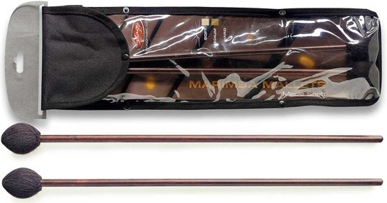 Stagg 15158 42 cm 16-Inch Maple Marimba Mallet with Hard Wool Wrapped Head (Pack of 2)