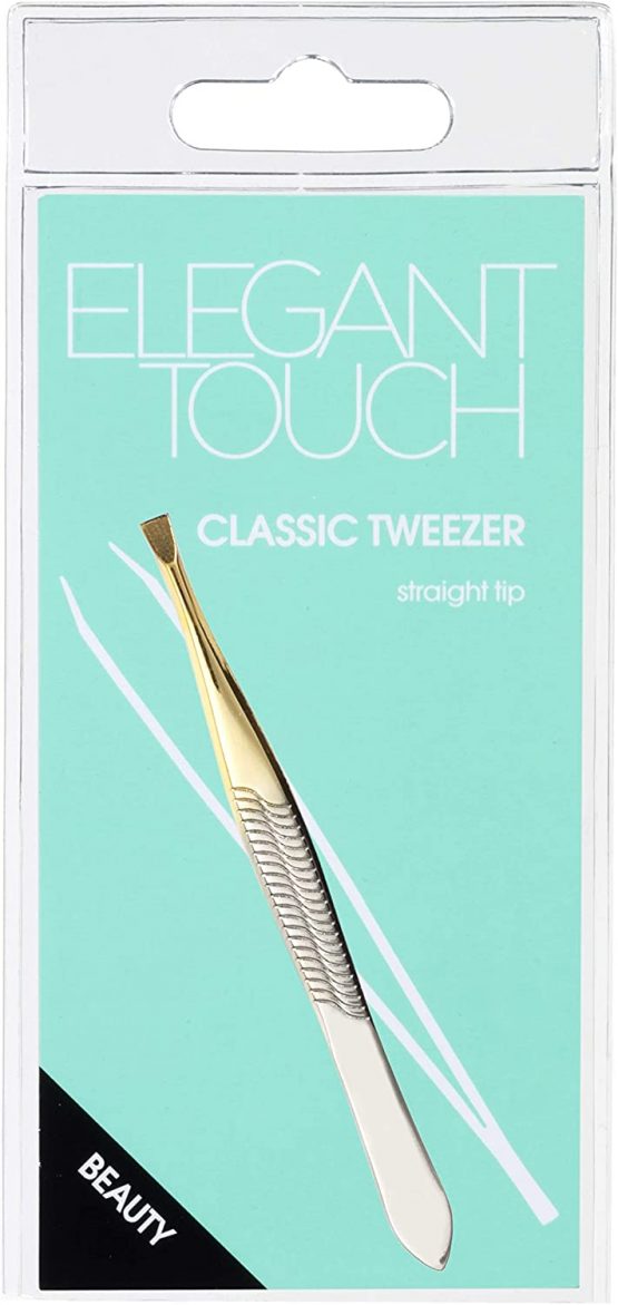 Elegant Touch Straight End Gold Tip Tweezer