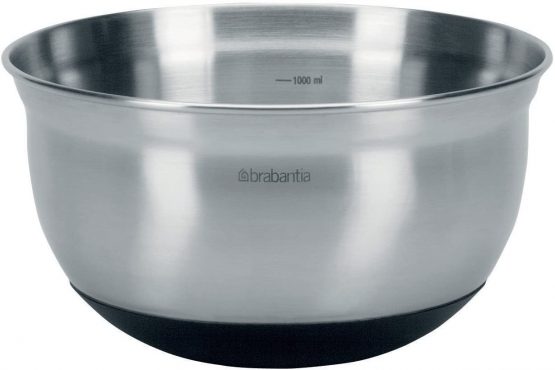 Brabantia Mixing Bowl, 1 L - Matt Steel