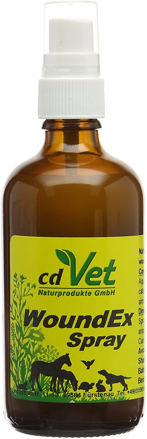 cdVet Naturprodukte VeaVet WoundEx Spray 100 ml, Dog, cat, horses, care product, sore sensitive + sensitive + stressed skin