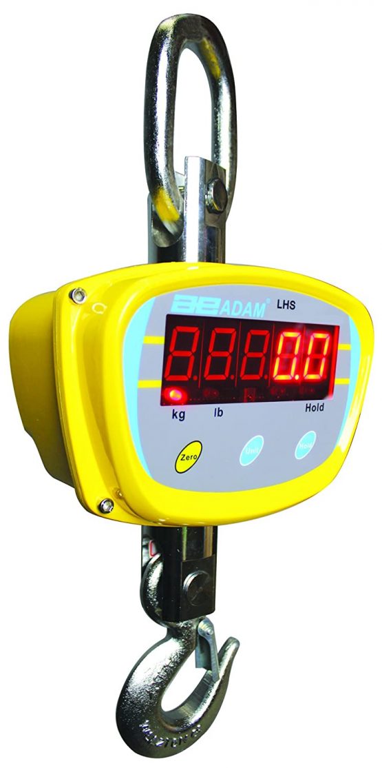 AE ADAM LHS 1500 Crane Hanging Scale, 1500 kg Capacity, 0.2 kg Readability