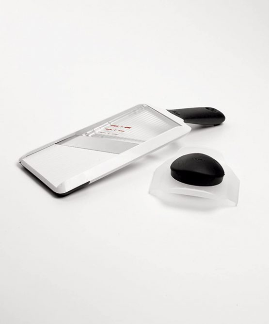 OXO 1119100 Good Grips Handheld Mandoline Slicer, Stainless Steel, White/Black, Standard - Image 2