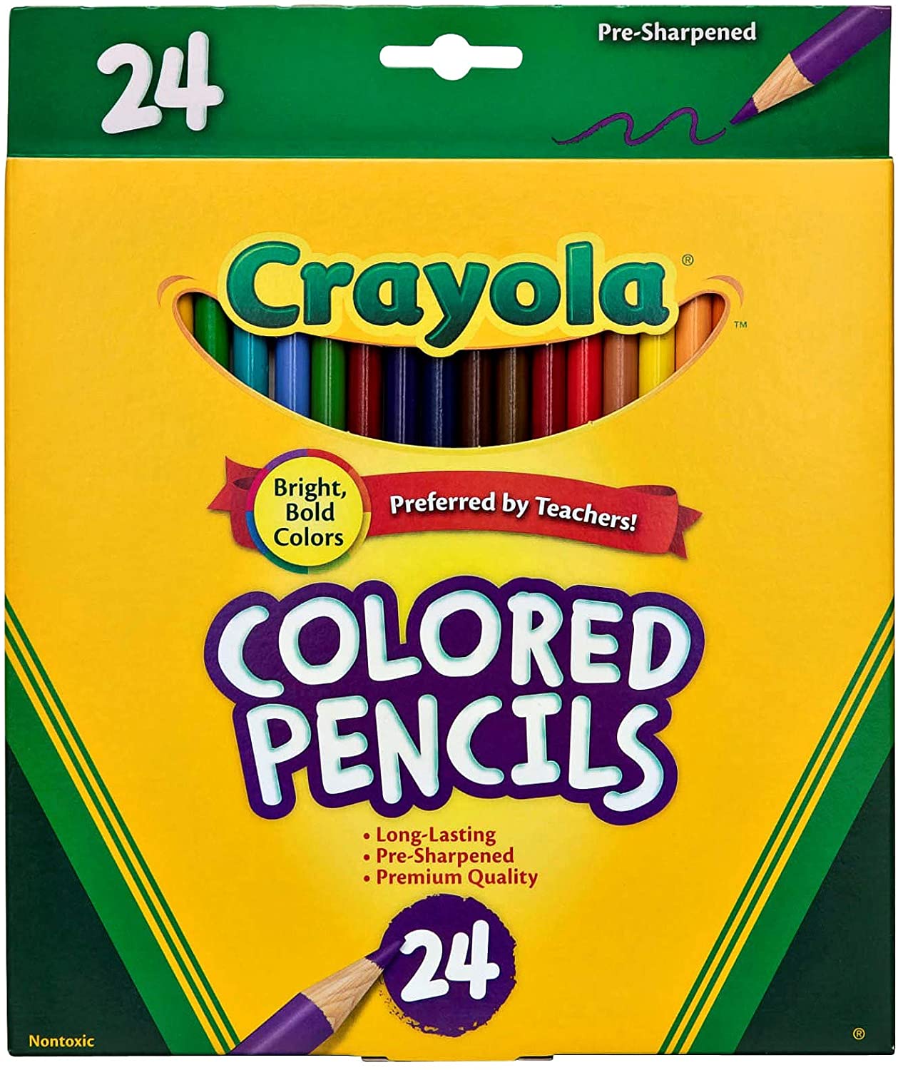 Crayola Long Colored Pencils 24-Count