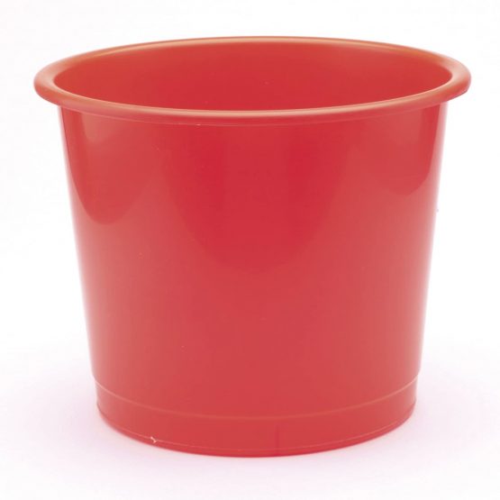 Q Connect DONKF01128 15 Litre Waste Bin - Red, 16.4 cm*16.0 cm*24.6 cm
