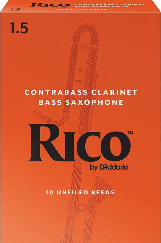 Rico 1.5 Strength Reeds for Contrabass Clarinet (Pack of 10)
