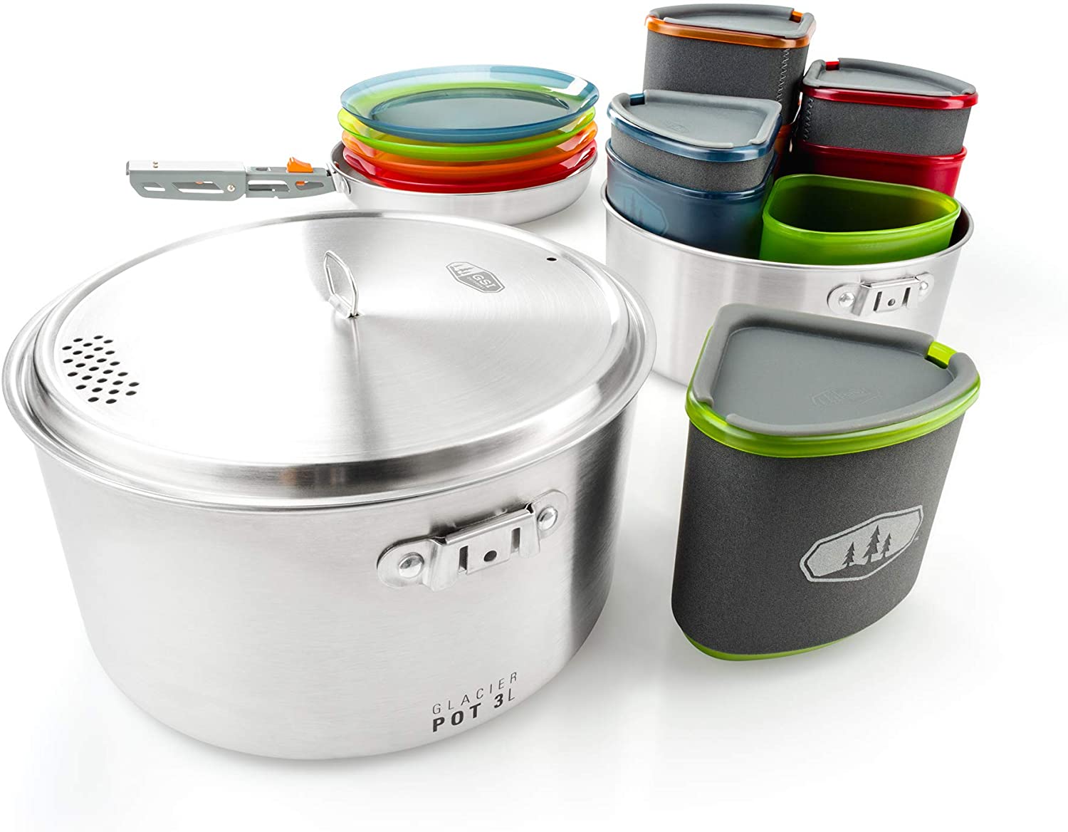 GSI Outdoors Glacier Stainless Camper Kitchen, Kit Unisex Adult, Multicolor, One Size, Multi-coloured