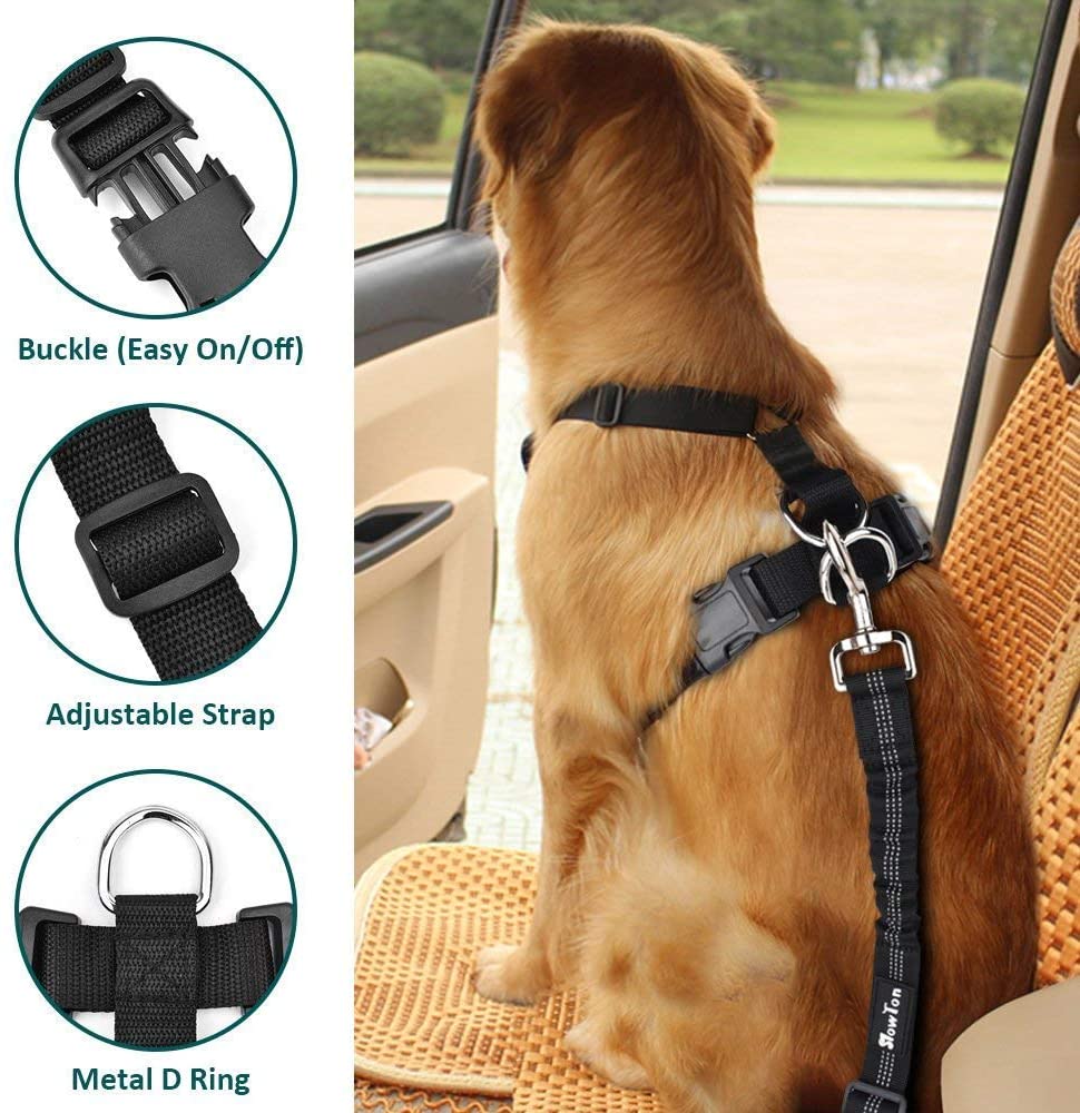 SlowTon Dog Car Harness Seatbelt Set - Image 2