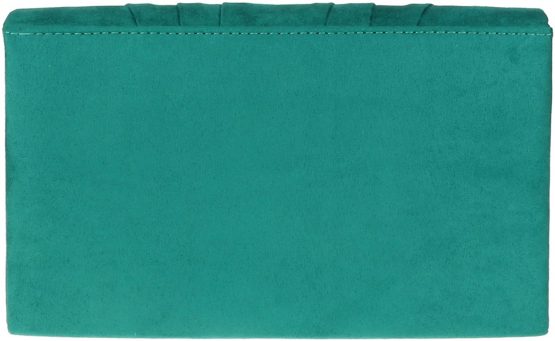 Girly HandBags Faux Suede Clutch Bag Pleated Design Evening Party Womens - Image 3