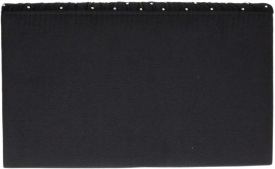 Girly HandBags Pleated Satin Clutch Bag Diamante Shoulder Chain Elegant Prom Wedding Evening - Image 3