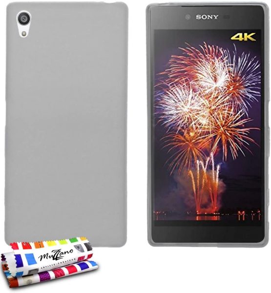 MUZZANO Original Le Glossy Hybrid Flexible Shell Case for Sony Xperia Z5 Premium - Clear