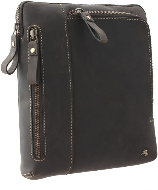 Visconti ROY Oiled Leather Tablet/iPad Cross Body Messenger Bag 15056