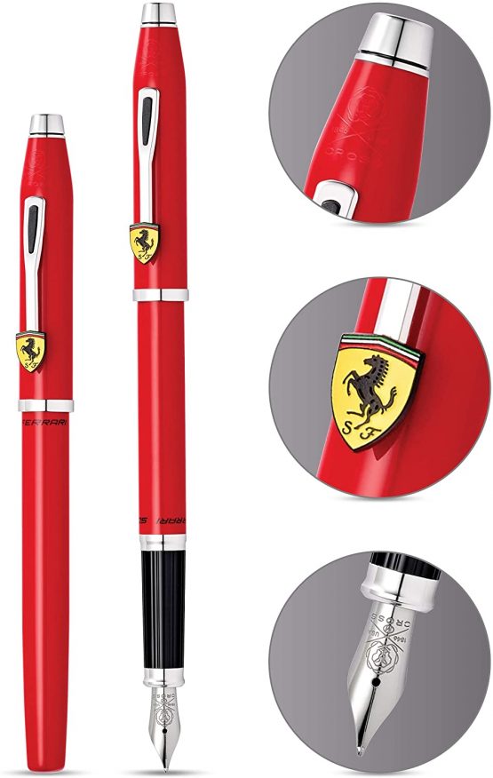 Cross Ferrari Century II Medium Nib Fountain Pen - Corsa & Rhodium - Image 2