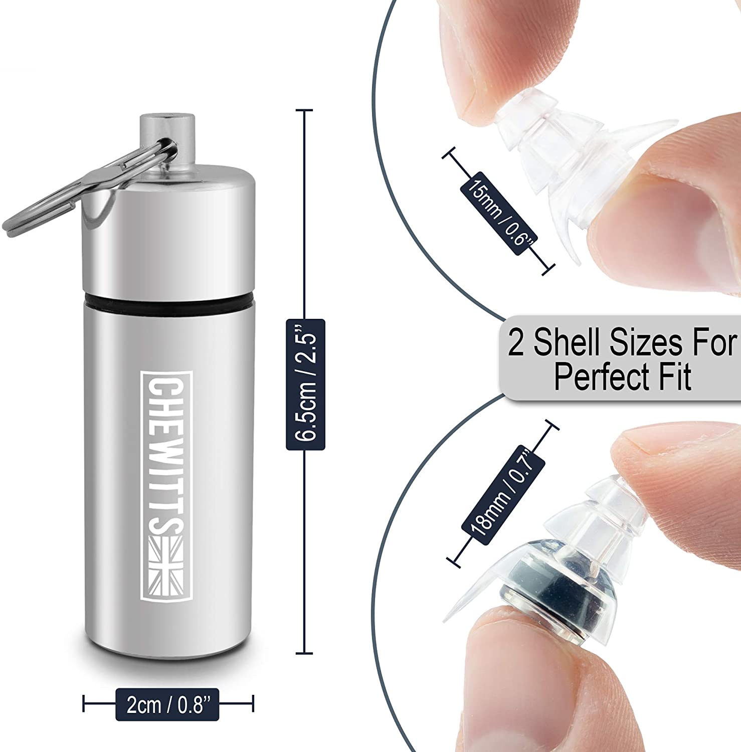 Ear Plugs For Concerts 2 Pairs Noise Cancelling Reduction Earplugs High Fidelity Reusable