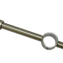 Gardinia Bracket Ø 20 mm 12/6, Metal, Stainless Steel Finish, 12 x 12 x 0.02 cm
