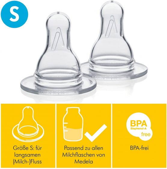 Medela Teats  for newborn 0 months upwards, Size S - Image 2