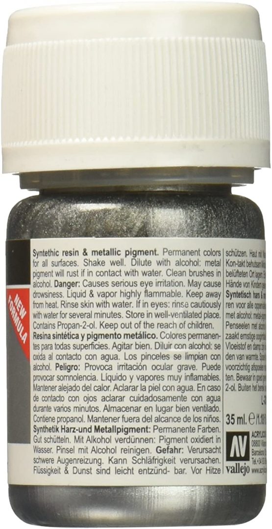AV Vallejo Model Color -Silver (Metals 35ml) - Image 2