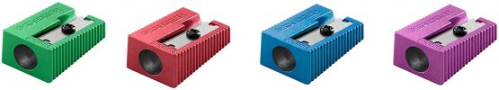 STAEDTLER 510 10 PR2 Stainless Steel Pencil Sharpener, Box of 20 Coloured Metal Sharpeners