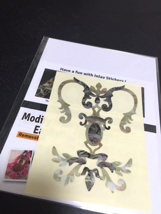 Inlaystickers Inlay Sticker for Guitar Headstock - Chandelier Torch H-116CD-WT - Image 4