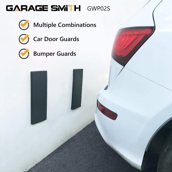 Ampulla Garage Smith GWP02S Garage Wall Protector Car Door Protectors, Designed in Germany (2-Pack Black) - Image 4