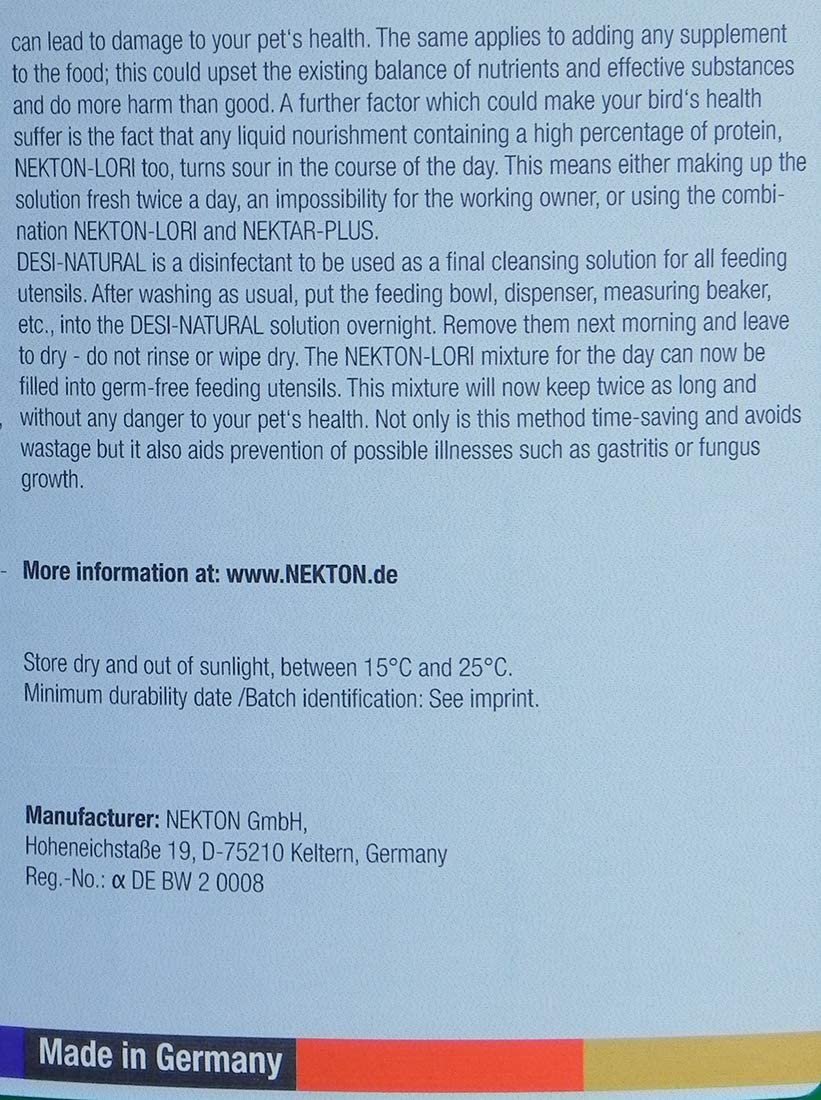 Nekton Lori, Size: L, Pack of 1 (1 x 3000 g), 3 kg (Pack of 1) - Image 4