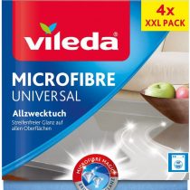 Vileda Universal Multi-Purpose Microfibre Cloth, 4er Packung