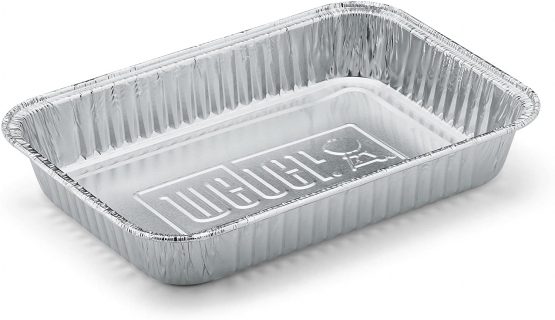 Weber 6415 Drip Pans 10-Piece, Small, Silver - Image 2