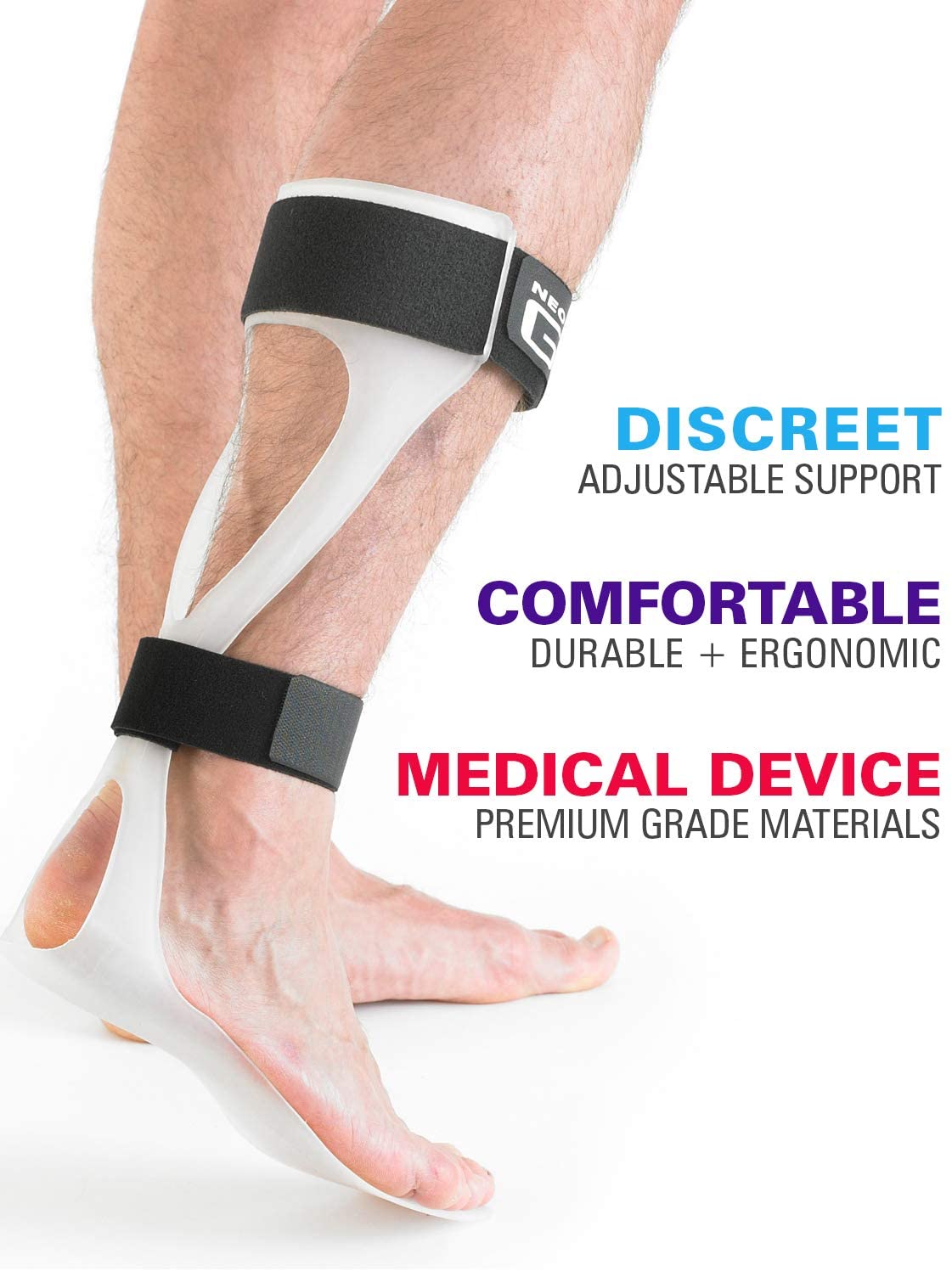 Neo-G Foot Drop Brace, AFO Drop Foot Splint Reflex, Support for Nerve Injury Position, Relieve Pressure - Image 2