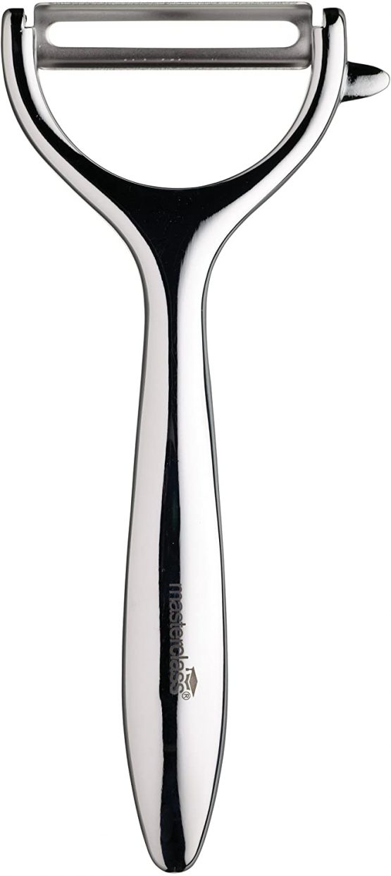 KitchenCraft KCMCYP MasterClass Heavy Duty Y-Shaped Swivel Potato Peeler, Silver