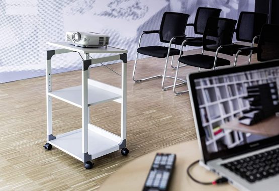 Durable 370110 System Overhead Beamer Projector Trolley Grey - Image 2